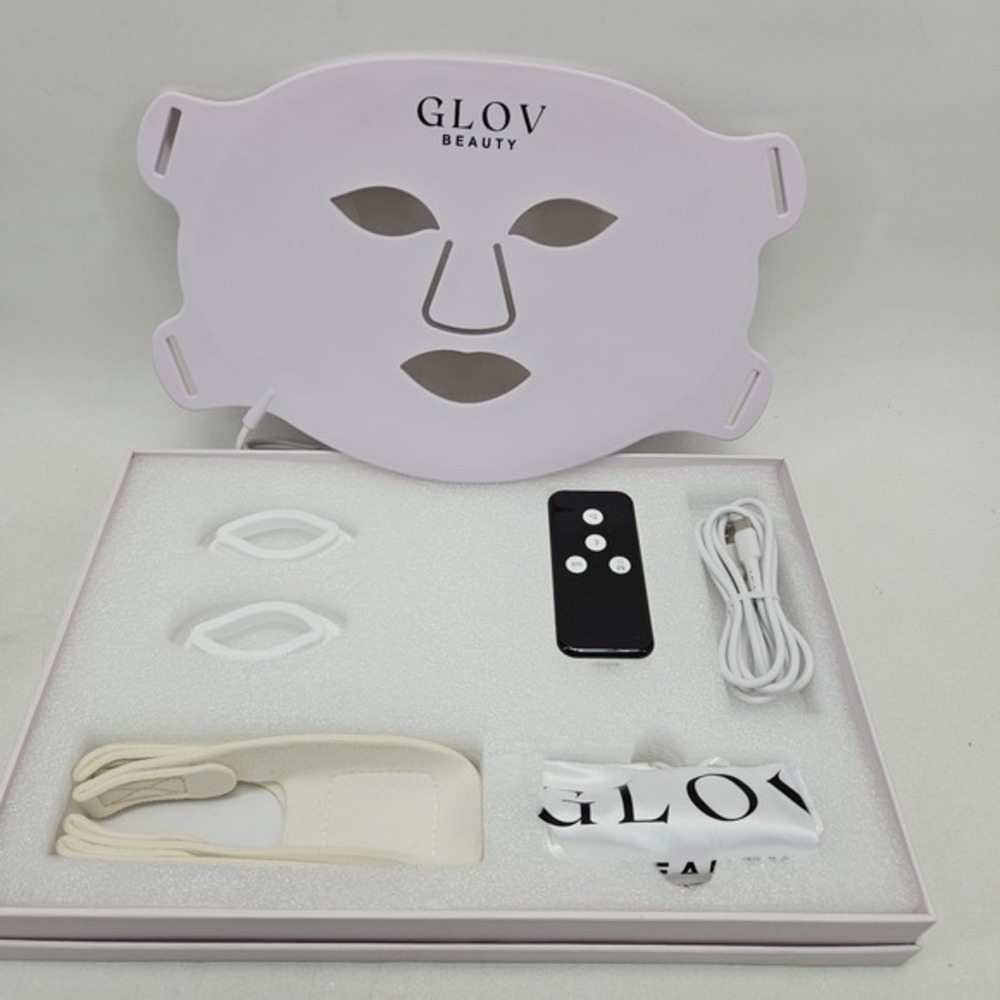 Glov Beauty Anti-Aging LED Face Mask Red Light Therapy for Wrinkles & Fine Lines